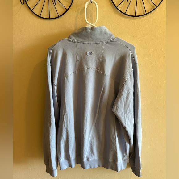 Cutter & Buck Men's Light Blue Zip-Up Sweater - Picture 2 of 4